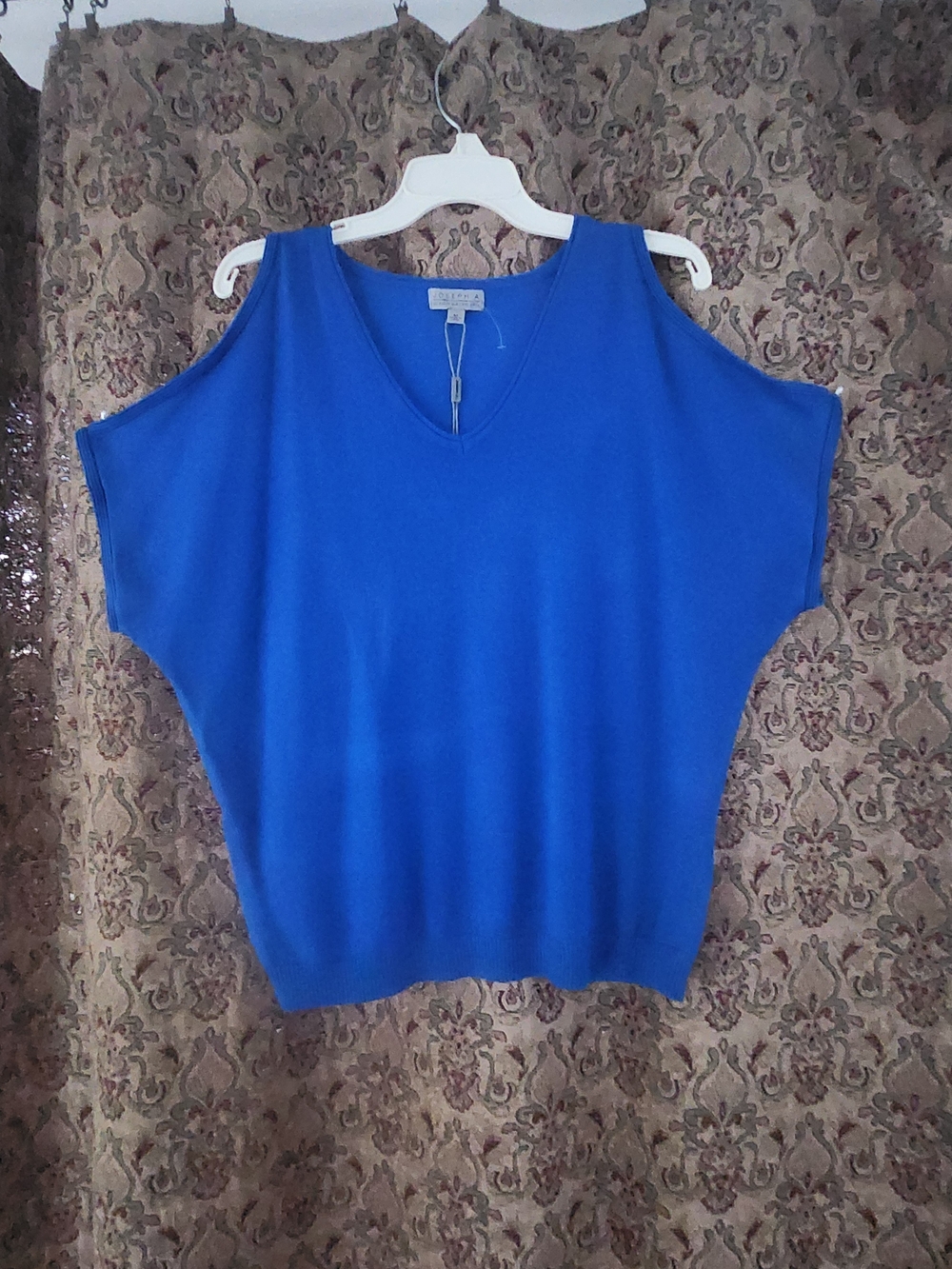 Joseph A Royal Blue V-Neck Knit Top